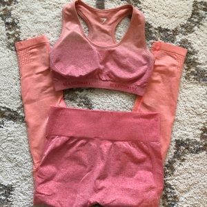Gymshark ombré sports bra and leggings